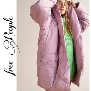 Free People Ella Puffer Women's Oversized Coat Size Medium
